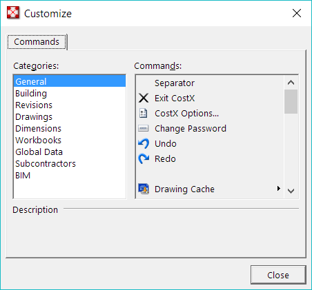 Use the More Commands selection from the menu
