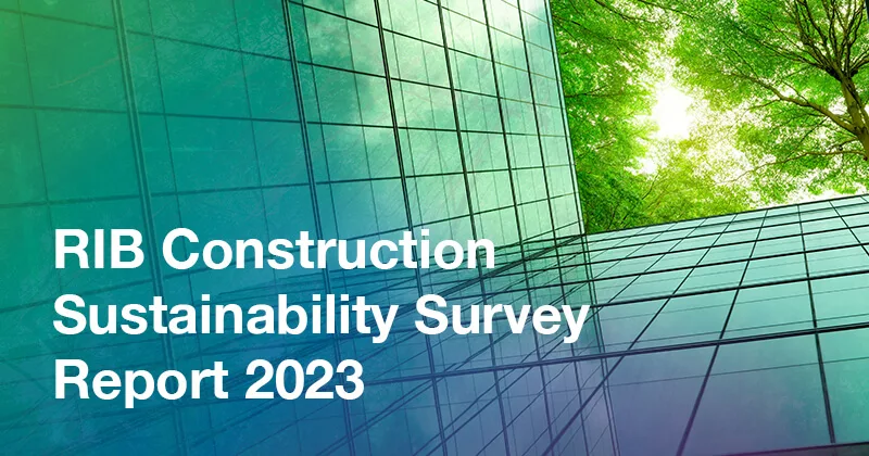 The RIB Construction Sustainability Survey Report 2023