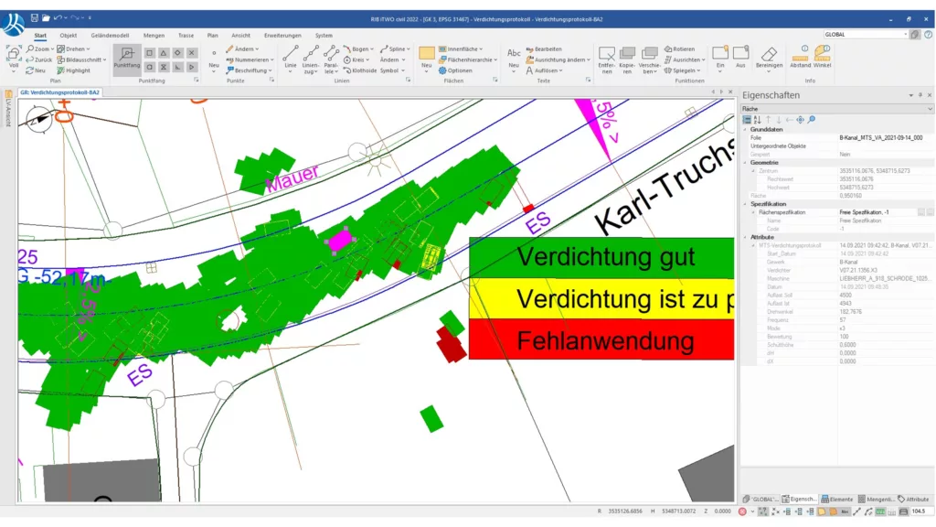 iTWO Civil Software Screenshot
