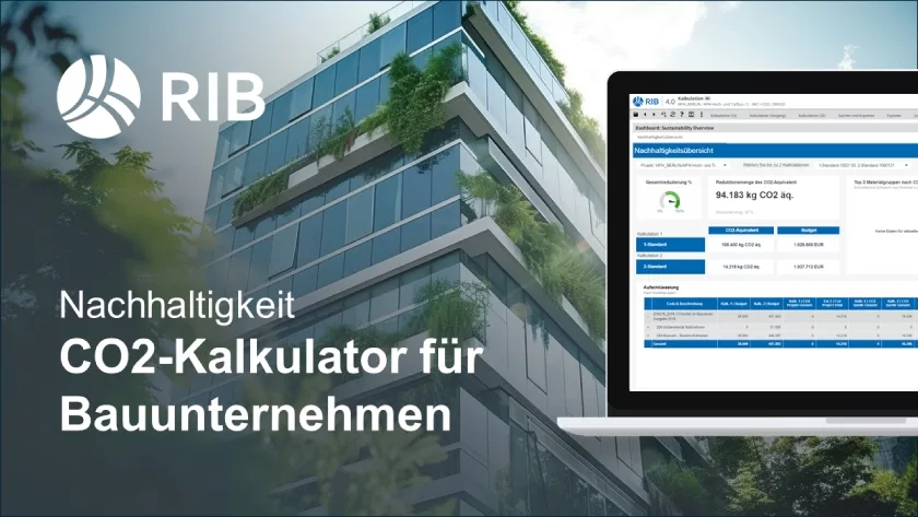 Nachhaltigkeit im Bauwesen - CO2 Kalkulator für Bauunternehmen