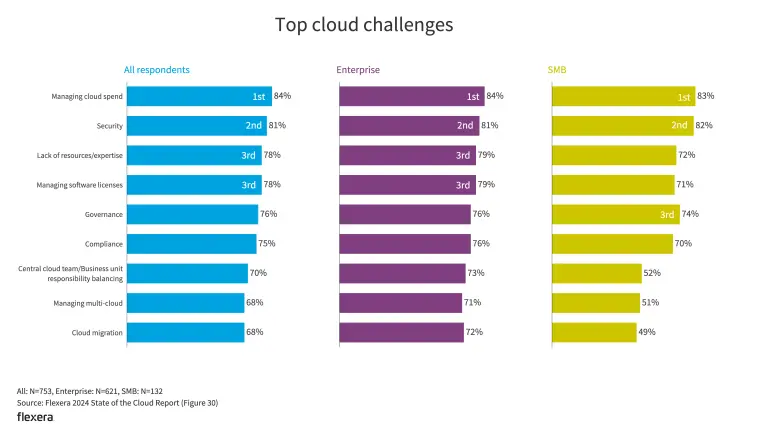 Top Cloud Challenges From Flexera