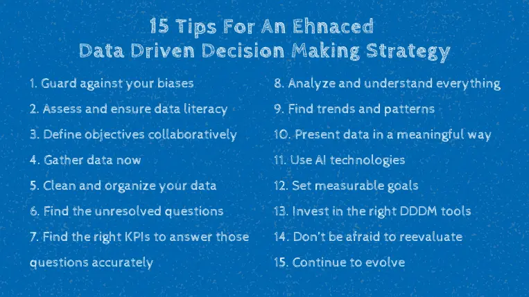 Tips For A Successful Data Driven Decision Making Strategy