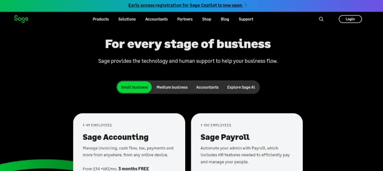 ERP tools example: Sage