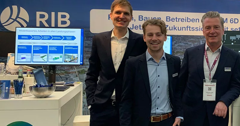 RIB Messestand auf der BIM World München 2024