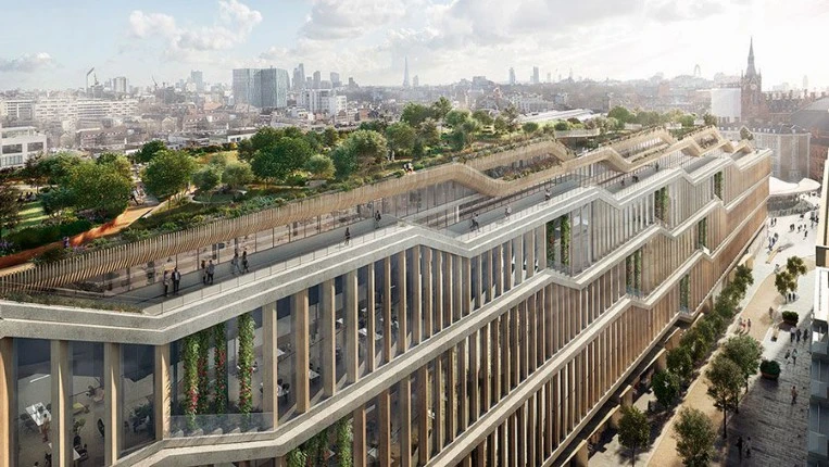 Google HQ construction project in the UK