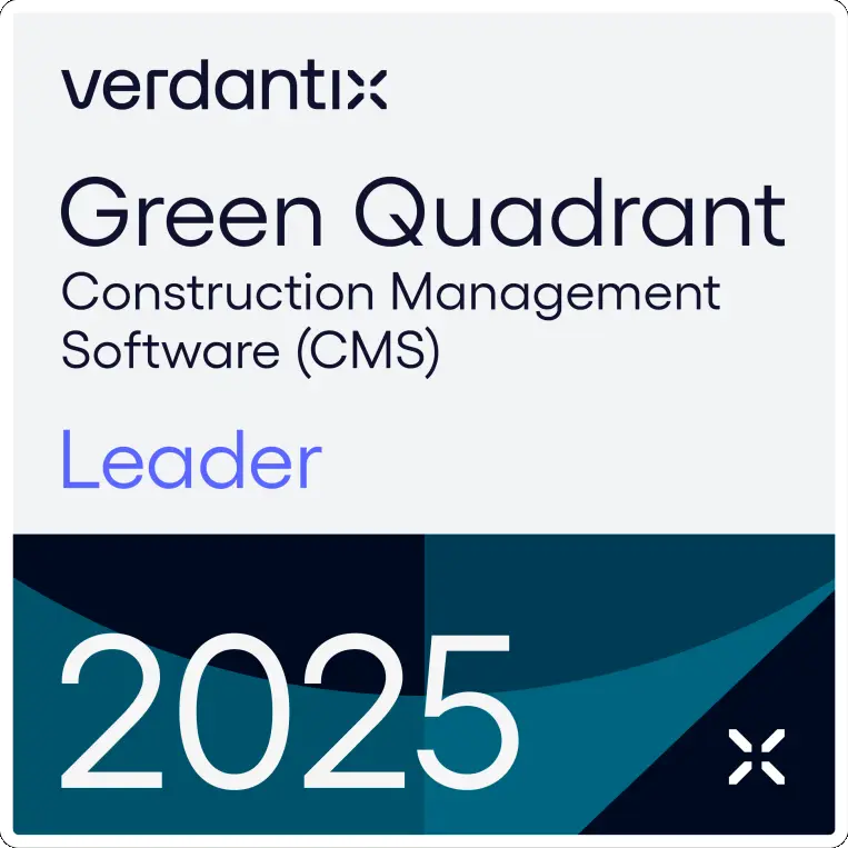 Construction Management Software Leader Badge for RIB Software from Verdantix