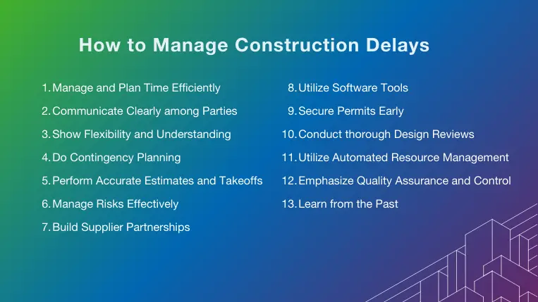 How to Manage Construction Delays