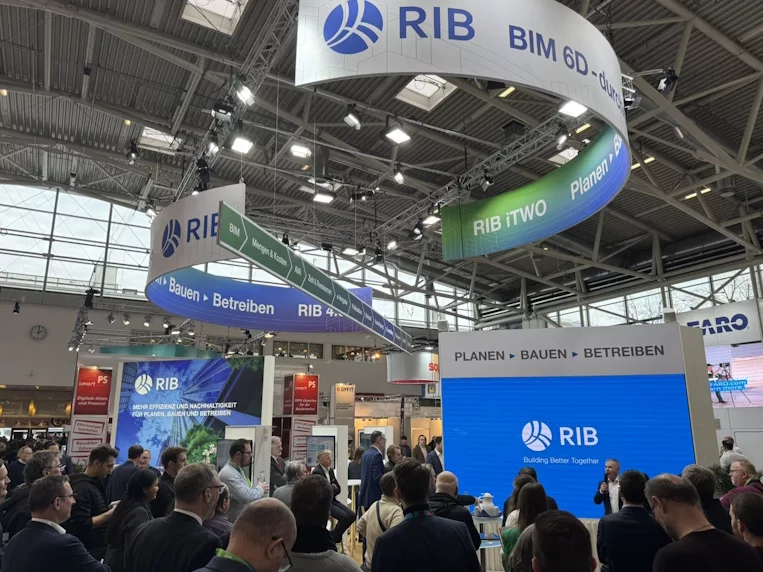Auch bei den Expertenvorträgen am RIB-Messestand Nr. 424 in Halle 8 dreht sich in diesem Jahr alles um die Zusammenarbeit im Projektteam und Datenplattformen für die gemeinsame Nutzung.
