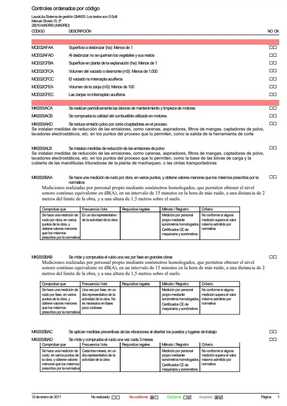 Controles de gestión ambiental