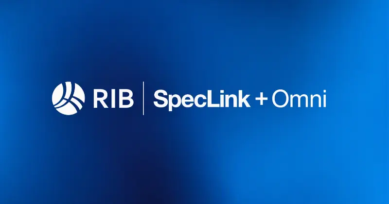 RIB Brings Omni to SpecLink, Advancing AI-Powered Specification Workflows